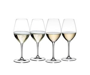 Riedel Wine Friendly Vino Blanco Champagne 003 Juego de 4 Copas de Vino Champagne