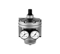 RIEGLER 101264-637.202 - Regulador de presión de alto rendimiento con 2 manómetros, G 2, 0,2-6 bar, 1 unidad