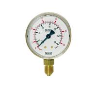 RIEGLER 101291-421 Manómetro neutro, G 1/4 radial inferior, 0-10/16 bar, diámetro 63 mm, 1 unidad