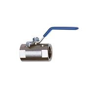 RIEGLER 103427-398.06 - Válvula de bola de acero inoxidable, 1 pieza, paso reducido, G 1, 1 unidad