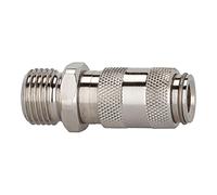 RIEGLER 107107-243.08/1-ES - Acoplamiento rápido NW 2,7, acero inoxidable 1.4404, M5 AG, 1 unidad