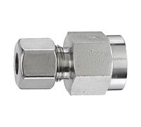 RIEGLER 112462-ES 206 - Rosca de conexión manual, G 1/2 i, diámetro exterior del tubo 8, ES 1.4571, 1 unidad