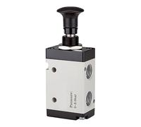 RIEGLER 115978-514.4002 - Válvula de 5/2 vías, botón de accionamiento, "3L", G 1/8, 750l/min, 1 unidad