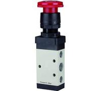 RIEGLER 116032-515.7101 - Válvula de 5/2 vías, manual "M5", botón de seta y bloqueo de emergencia, G 1/8, 1 unidad
