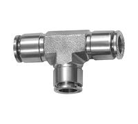RIEGLER 135275-849.016 ES - Conector en T para manguera, diámetro exterior 16, acero inoxidable 1.4404, 1 unidad