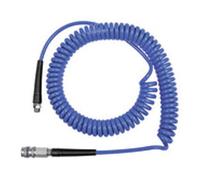 RIEGLER SP8300PUSSK - Kit de acoplamiento de manguera en espiral de acero, poliuretano, 12 bar, manguera de 8 mm x 5 mm, 3 m de longitud