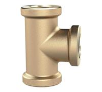 RIEGLER TST114MSIG - Pieza en T (latón, 3 roscas interiores, rosca G 1-1/4", presión de funcionamiento de 16 bar)