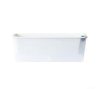 Riego automático con sistema de algodón, maceta de riego automático para jardín de hierbas y suculentas, contenedor de flores de plástico para alféizar de ventana o escritorio (B)