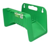 Riegolux 302980 Soporte para Manguera de Jardín de Pared Basic, Organizador para Mangueras de Riego, Compatible con Todo Tipo de Mangueras, con Colgadores para Accesorios
