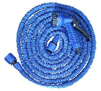 Riegolux 795229 Manguera Extensible con Pistola, Azul, 5-15 m