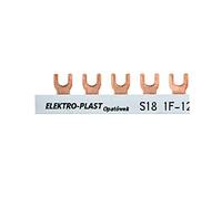 Riel de conexión 1P 63A 12mm2 horquilla (18 modelos) 1F S18 1F-10 45.308 Elektro-plast espátula 5901769010635