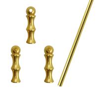 Riel de Estante Rieles Barandilla Metálica para Estanterías, Accesorios Decorativos para Barandillas de Estanterías, Kit de Barandilla para Estanterías de Pared con 3 Postes(Gold-B,71in/180cm)