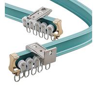 Riel de techo flexible y flexible de 4 m/6 m, sistema de privacidad curvado para caravana, riel resistente para pared/techo, ideal para deslizadores de baño y ducha