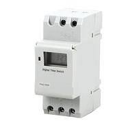 Riel Din, 2 cables, semanal, 7 días, interruptor de tiempo Digital programable, relé, temporizador, Control AC THC 15A 30A 220V 230V 12V 24V 48V