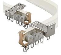 Riel flexible y flexible de montaje en techo curvo de 4 m/6 m, sistema de privacidad para caravana, riel resistente para paredes/techos, ideal para duchas de baño y deslizadores