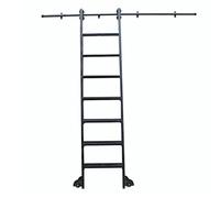 riel móvil para escaleras, Hardware con Ruedas de Piso+Pista extensión/riel for el(6.6Ft/200Cm Track Kit)