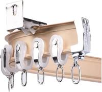 Riel para Cortina de Ventana, Barra de Cortina Curva de Alta Resistencia, Separador de ambientes para Sala de Estar, Dormitorio, Ducha (Montaje en Pared, 1 m/3,3 pies)