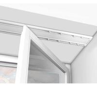 Riel para Cortinas, Techo Ultrafino, guía de Doble riel, Separador de ambientes para Mayor privacidad, Sala de Estar, Dormitorio (Blanco)