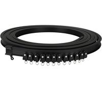 Riel para tabiques Interiores, riel de Techo Flexible, instalación en Techo de 2 m, Apto para Ventanas Laterales Izquierda/Derecha (Carga Lateral).