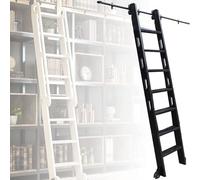 Rieles Deslizantes Para Estanterías Tipo Escalera, Kit De Herrajes Para Puertas Corredizas Tipo Escalera Accesorios, Para Oficinas, Áticos, Sótanos, Bibliotecas
