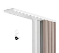 Rieles Para Cortinas De Techo Riel De Cortina De Doble Deslizante Silencioso Barras De Cortinas Montaje En Techo para Mampara De Privacidad Del Hogar Fácil Instalación(Gray,180cm/5.9ft(2 * 90cm))