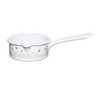 Riess, 0036-137 - Cazo con cazo grande (14 cm de diámetro, abeja, esmaltado), 0,8 litros, fabricado en Austria, 30,7 x 17,3 x 9,1 cm, 0,415 kg, compatible con cocina de inducción, apta para cocina de