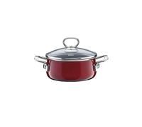 RIESS Cacerola con tapa de cristal NOUVELLE 24cm/4l Rosso rojo oscuro