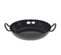 Riess, SCHWARZEMAILLE 0603-022, Sartén gourmet 30, Classic - SCHWARZEMAILLE, diámetro 30 cm, altura 3,1 cm, esmalte, negro, sartén para servir, sartén gourmet, inducción