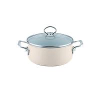Riess NOUVELLE Cacerola con tapa de vidrio 4 l / Avorio
