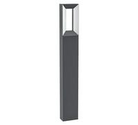 Riforano Sobremuro exterior (Color del marco: Negro, 6 x 11 x 77 cm, Con bombillas)