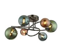 Globo Lighting Riha lámpara de techo 6x3.5 W verde-ahumado-azul-gris 56142-6D