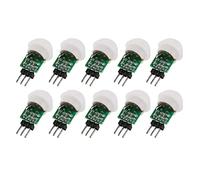 RIKEL 10 Piezas AM312 Mini MóDulo de Sensor Humano IR PiroeléCtrico Infrarrojo PIR MóDulos Detectores de Sensor de Movimiento DC 2,7 V a 12 V
