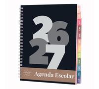 Rileys 2026-2027 Agenda Académica Gruesa (Negro, Español)