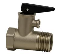 Rimex válvula de seguridad 1/2 pulgadas alivio de presión latón para calentador de agua con junta y membrana EPDM antirretorno