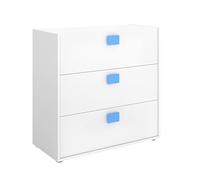 Rimobel Chic Cómoda Juvenil, Tableros de partículas, Blanco, Normal