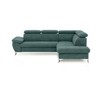 Rinconera con cama gisela derecha 3 plazas verde - conforama