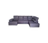 Rinconera con cama marta derecha 5 plazas gris
