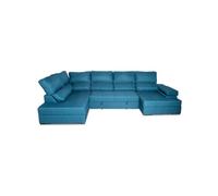 Rinconera con cama marta izquierda 5 plazas azul