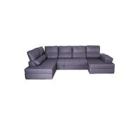 Rinconera con cama marta izquierda 5 plazas gris