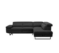 Rinconera con cama swan derecha 4 plazas gris oscuro
