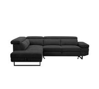 Rinconera con cama swan izquierda 4 plazas gris oscuro