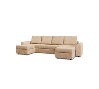 Rinconera en u dino reversible 5 plazas beige - conforama
