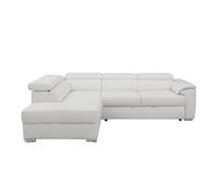 Rinconera izquierda con cama de piel maya color blanco