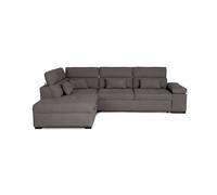 Rinconera reversible con cama stewart 4 plazas gris oscuro