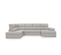 Rinconera u bari xl izquierda 4 plazas gris claro