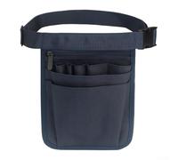 Riñonera de almacenamiento de tela Oxford, organizador de herramientas, bolsa de cinturón con múltiples bolsillos para asistente médico, veterinario, gerente dental, reparación de trabajo (azul)