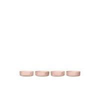 Ripple Juego de 4 cuencos para servir Blush