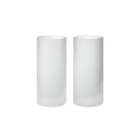 Ripple Vasos Highball Juego de 2 Frosted