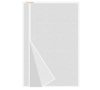 Risareyi Mosquitera Puerta Magnetica 80x210cm, Apertura Lateral Cortina Magnética Puerta Exterior Corredera para Balcon, Mosquitera con Imanes de Malla de Fibra de Vidrio Antimosquitos, Blanco