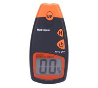 Risegun Medidor de humedad de madera, medidor de humedad digital, probador de humedad portátil con pantalla LCD, apagado automático para una medición rápida de la humedad de madera
